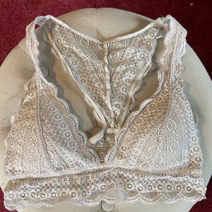 Aeropostale White Racerback Bralette